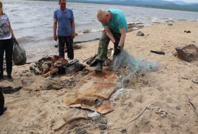 Берега рек и озер в Хабаровском крае становятся чище благодаря волонтерам акции «Вода России»